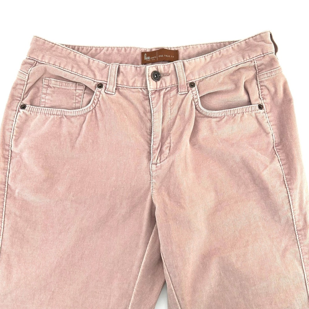 Lee One True Fit Dusty Rose Pink Bootcut Corduroy Pants Cords Size 9/10M